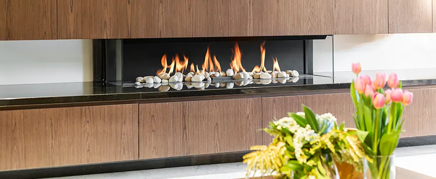 Double-height Fireplace Design Refurbishment in Beltsville, Maryland